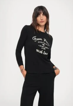 ALIAS - Long Sleeved Top - Nero -The LBD Shop 97820f00e58e4288a49f009622b4b738