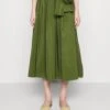 Zarda - A-Line Skirt - Verde