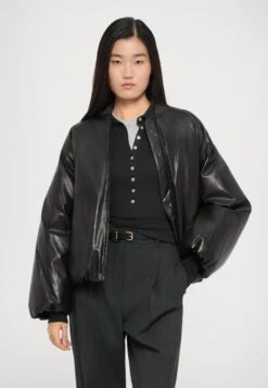 POTENTE - Faux Leather Jacket - Cioccolato -The LBD Shop 9ad291fcc6044808acbdbd19f7ddd59f