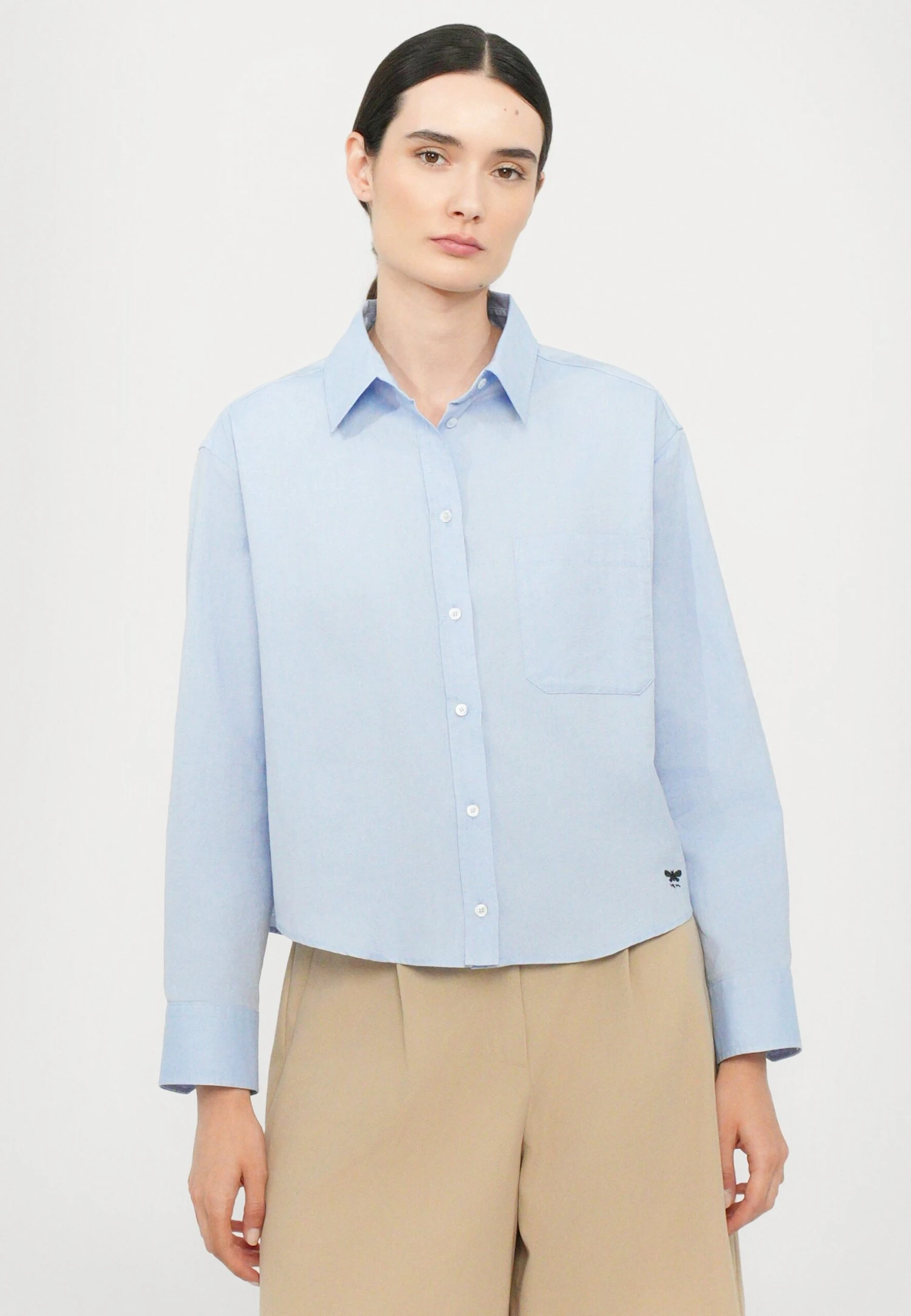 NUORO - Button-down Blouse - Azzurro 5 NUORO - Button-down Blouse - Azzurro - Image 5