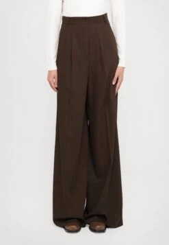 GARENNA - Trousers - Marrone Scuro