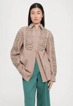 ELMI - Button-down Blouse - Marrone Chiaro -The LBD Shop a1bdf56e5e5346e690e4718cd72d4cd7
