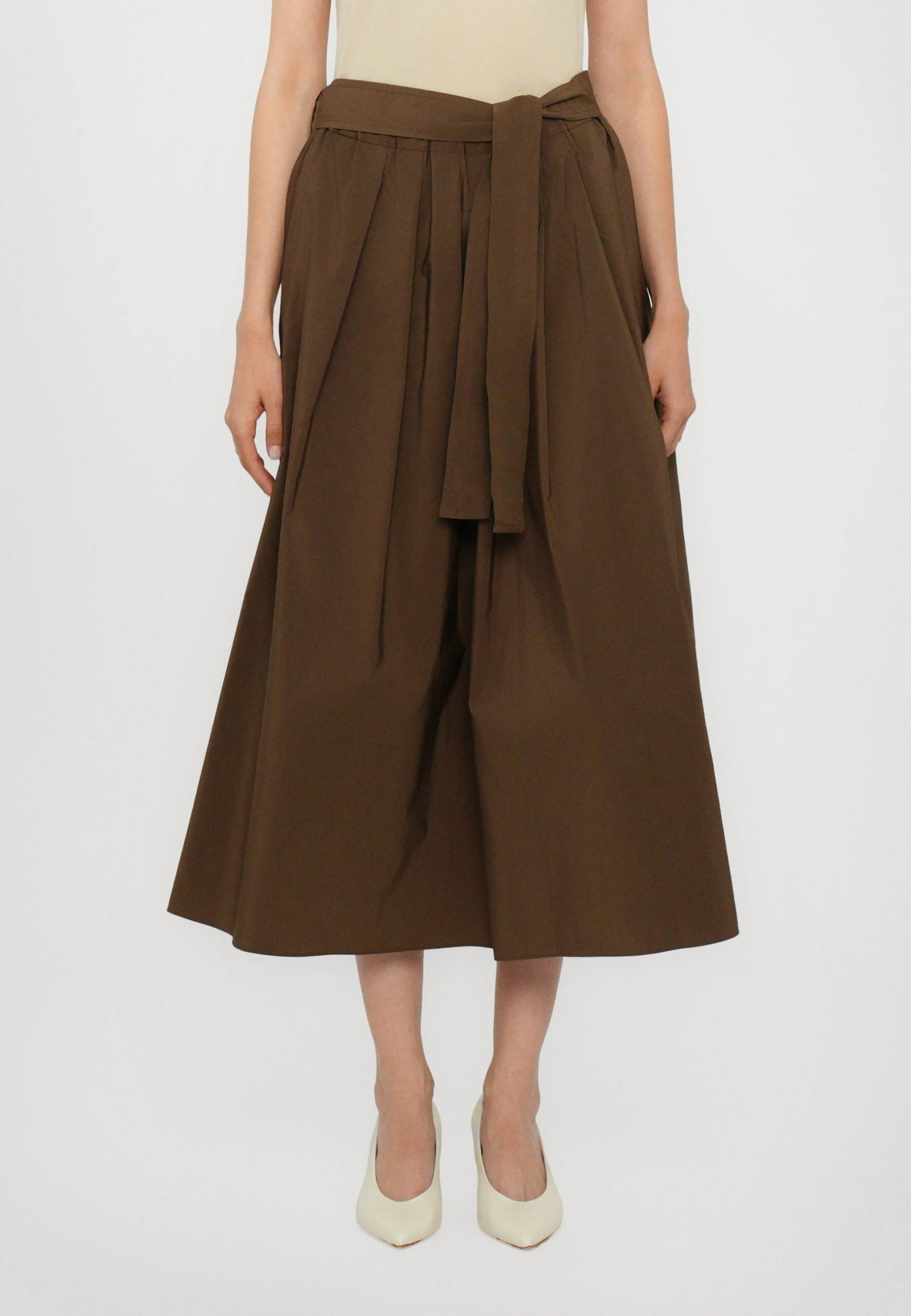 ZARDA - A-line Skirt - Cioccolato 1 ZARDA - A-line Skirt - Cioccolato