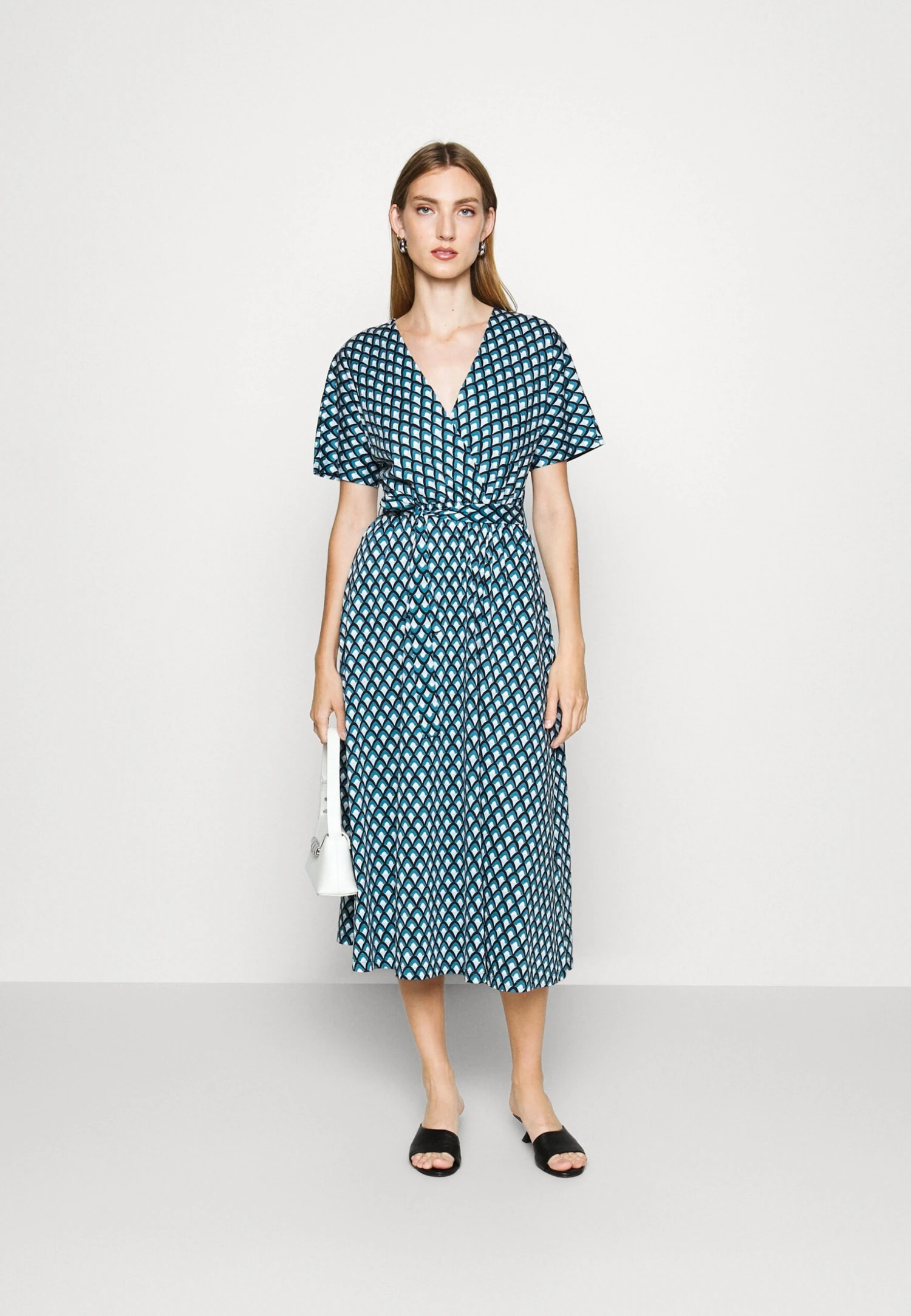 Papiro - Jersey Dress - Petrolio 2 Papiro - Jersey Dress - Petrolio - Image 2