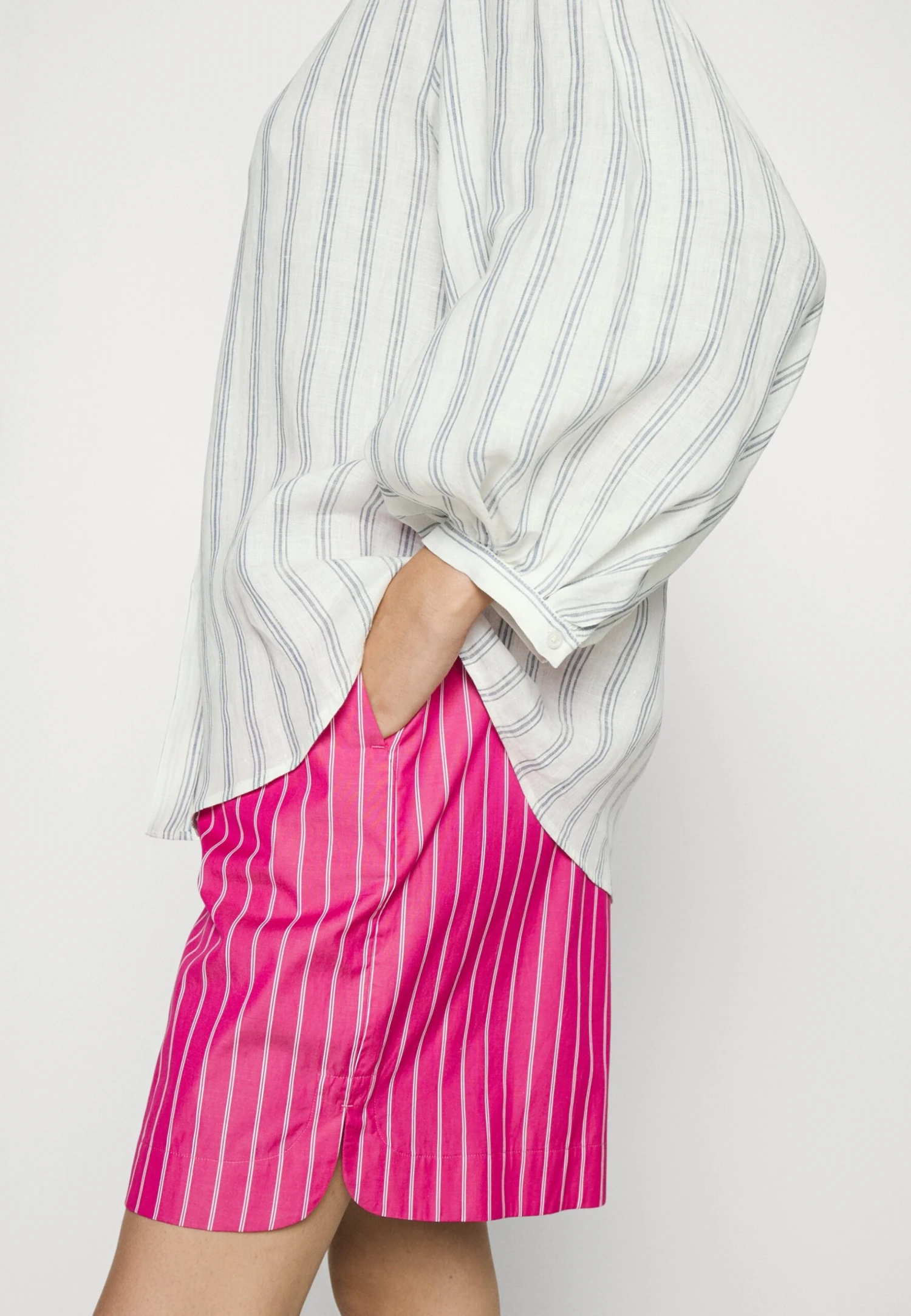 Nerina - Button-Down Blouse - Blu 5 Nerina - Button-Down Blouse - Blu - Image 5