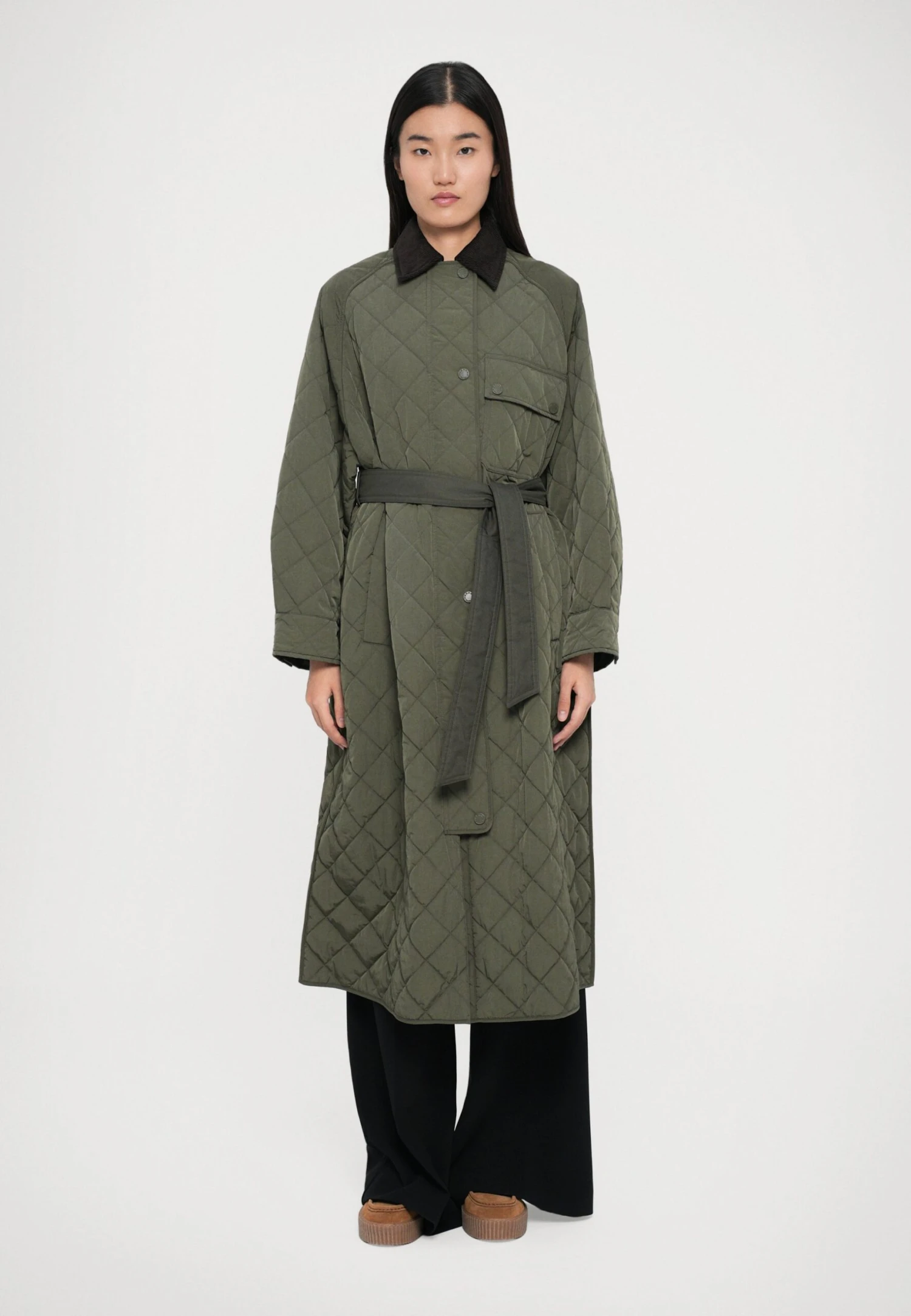 COCCOLE - Winter Coat - Verde Kaki 1 COCCOLE - Winter Coat - Verde Kaki