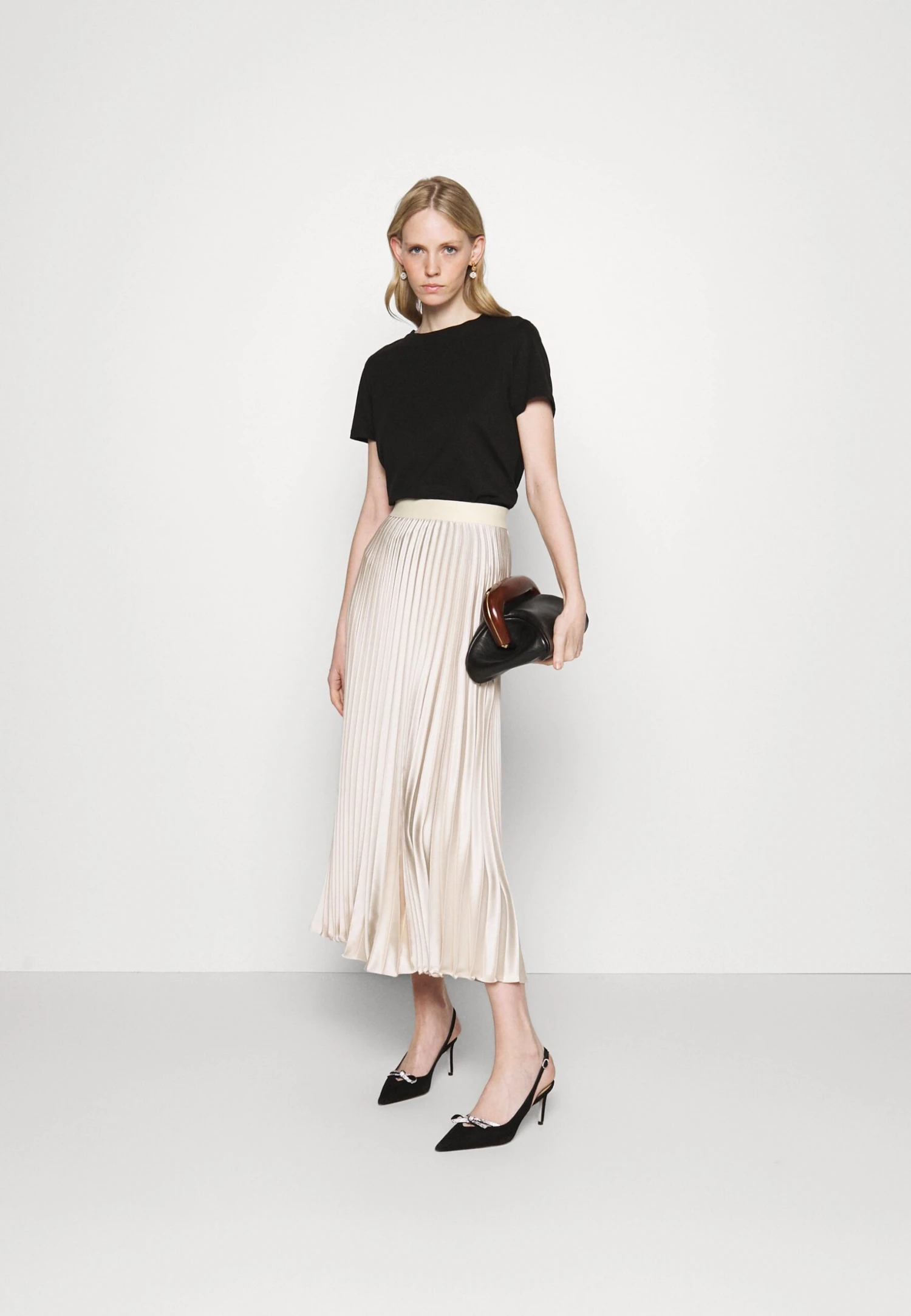Gavino - Pleated Skirt - Avorio 2 Gavino - Pleated Skirt - Avorio - Image 2