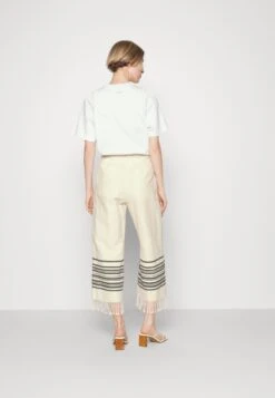 Carmine - Trousers - Ecru -The LBD Shop af93b260553d4defa84030081f172f26