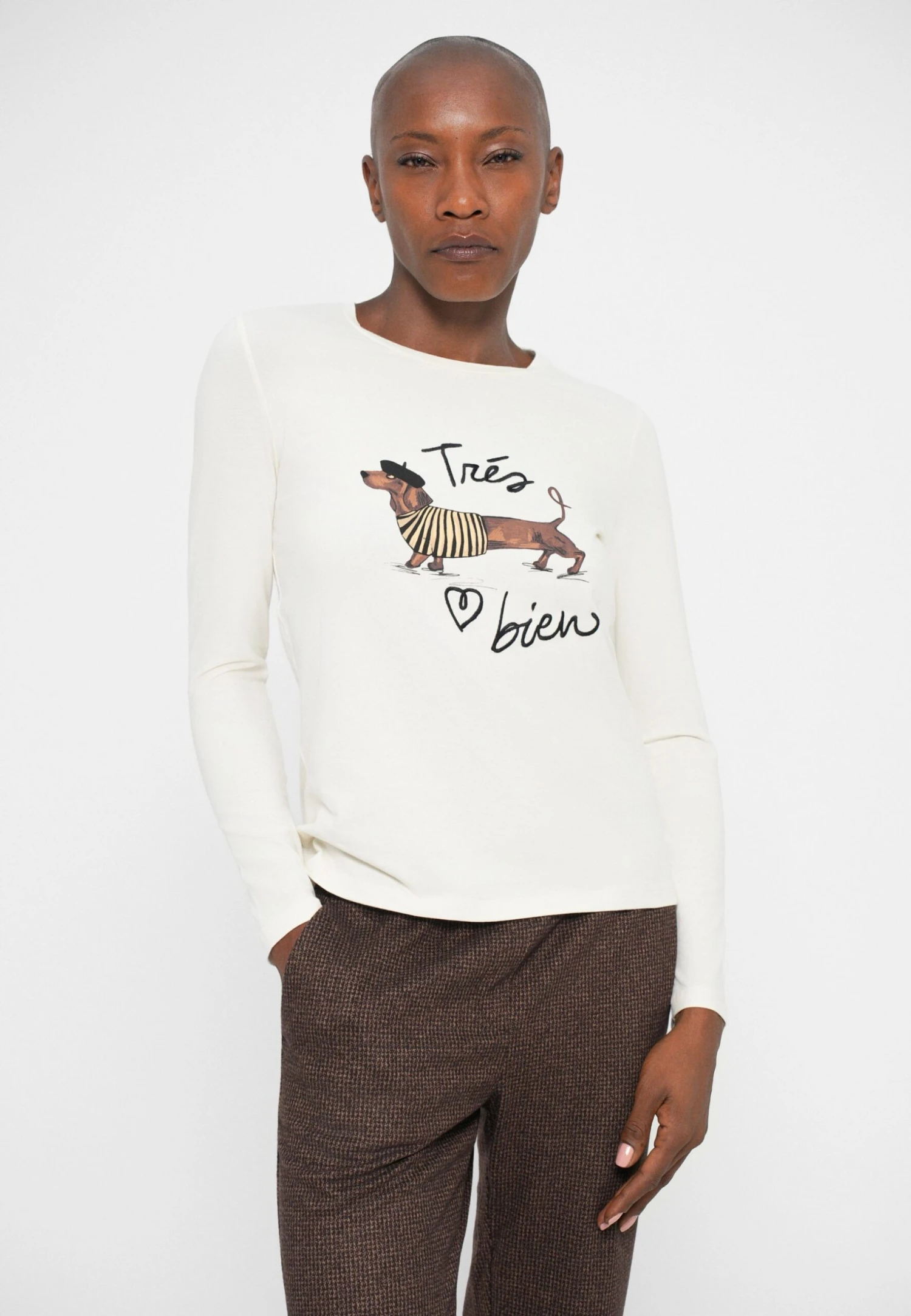 RENOIR - Long Sleeved Top - Ecru 5 RENOIR - Long Sleeved Top - Ecru - Image 5