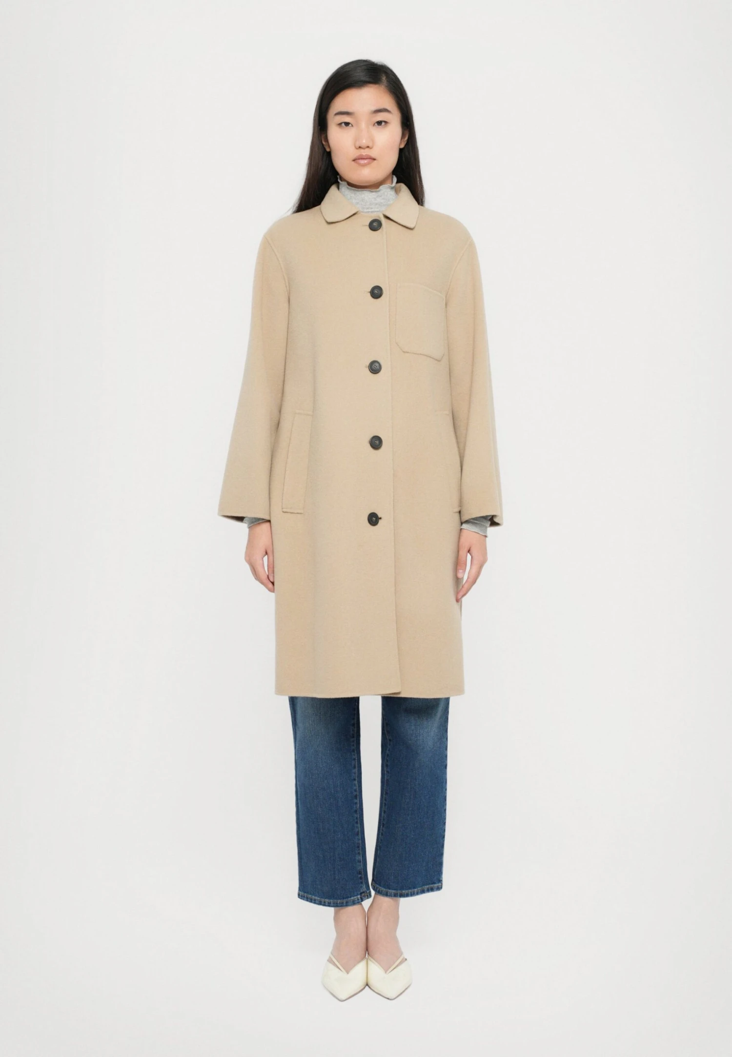 ZENONE - Classic Coat - Beige 1 ZENONE - Classic Coat - Beige