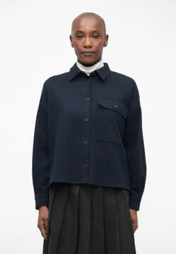 NANCY - Button-down Blouse - Blu