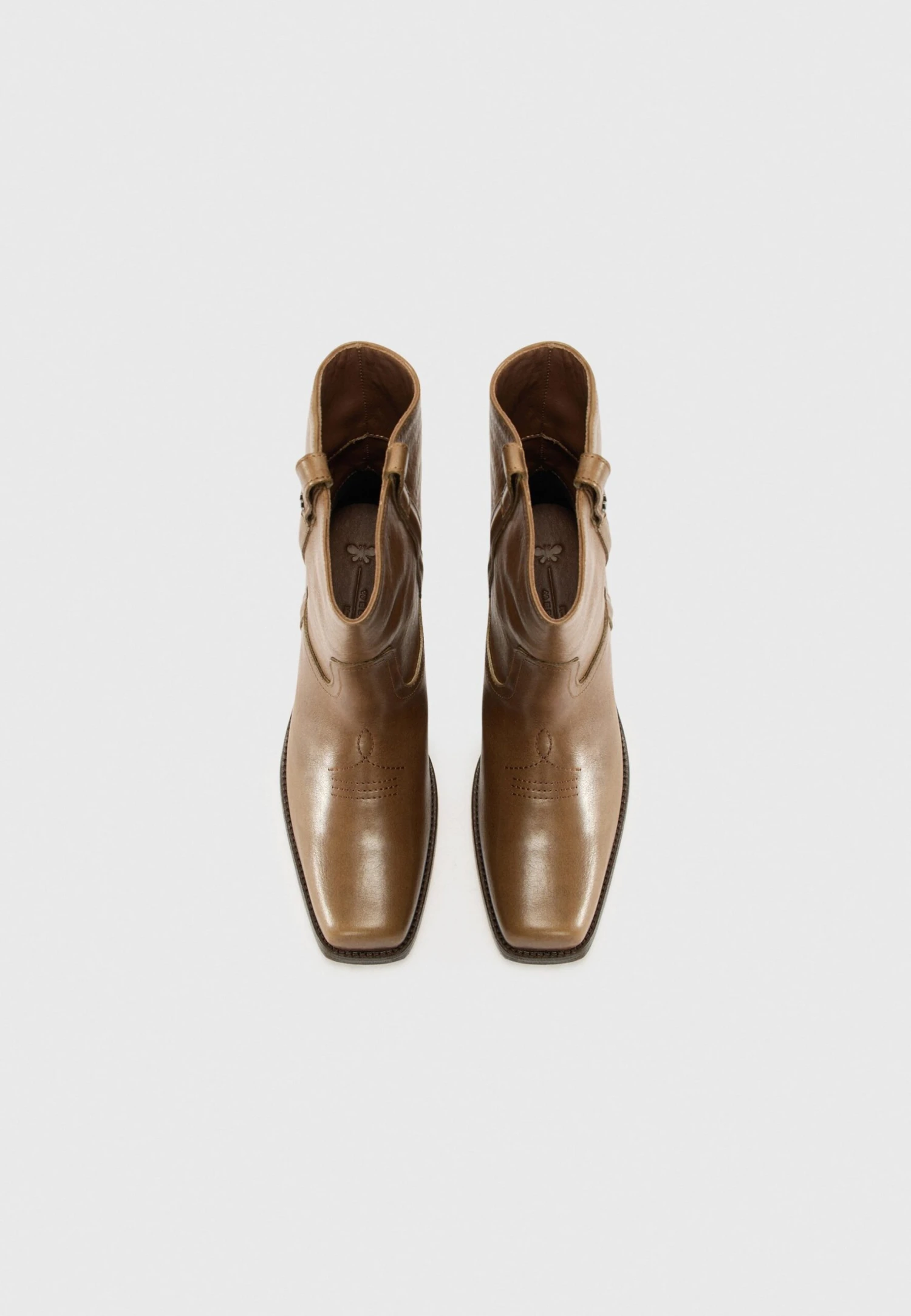 RANCH - Cowboy/biker Ankle Boot - Fango 4 RANCH - Cowboy/biker Ankle Boot - Fango - Image 4