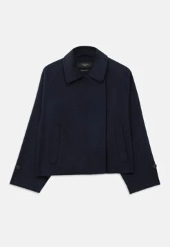 CARELLA - Classic Coat - Blu -The LBD Shop ba5a30abe4674109980eb1007616f309