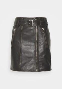 Starna - Leather Skirt - Nero -The LBD Shop bc089dbdf2964570a39d347853e3e7d1