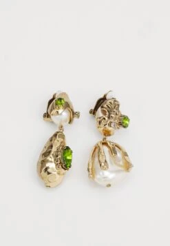 BAIRO - Earrings - Verde, Gold-coloured