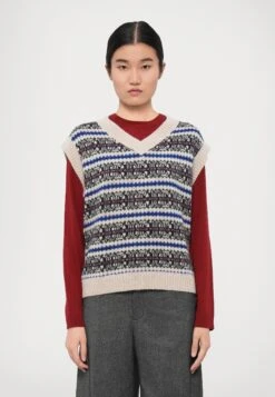 FLERES - Waistcoat - Ecru