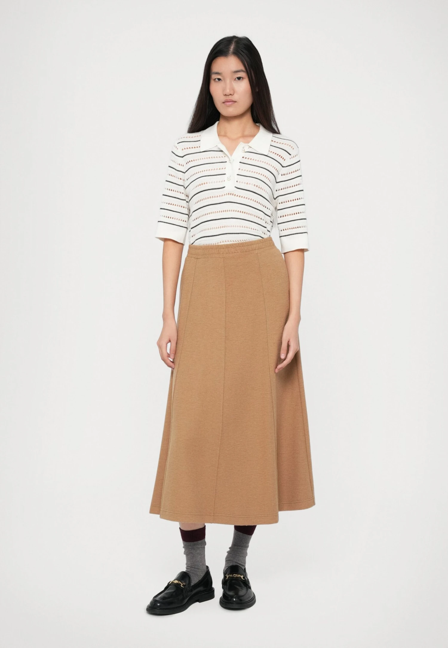 CIRCEO - A-line Skirt - Cammello 2 CIRCEO - A-line Skirt - Cammello - Image 2