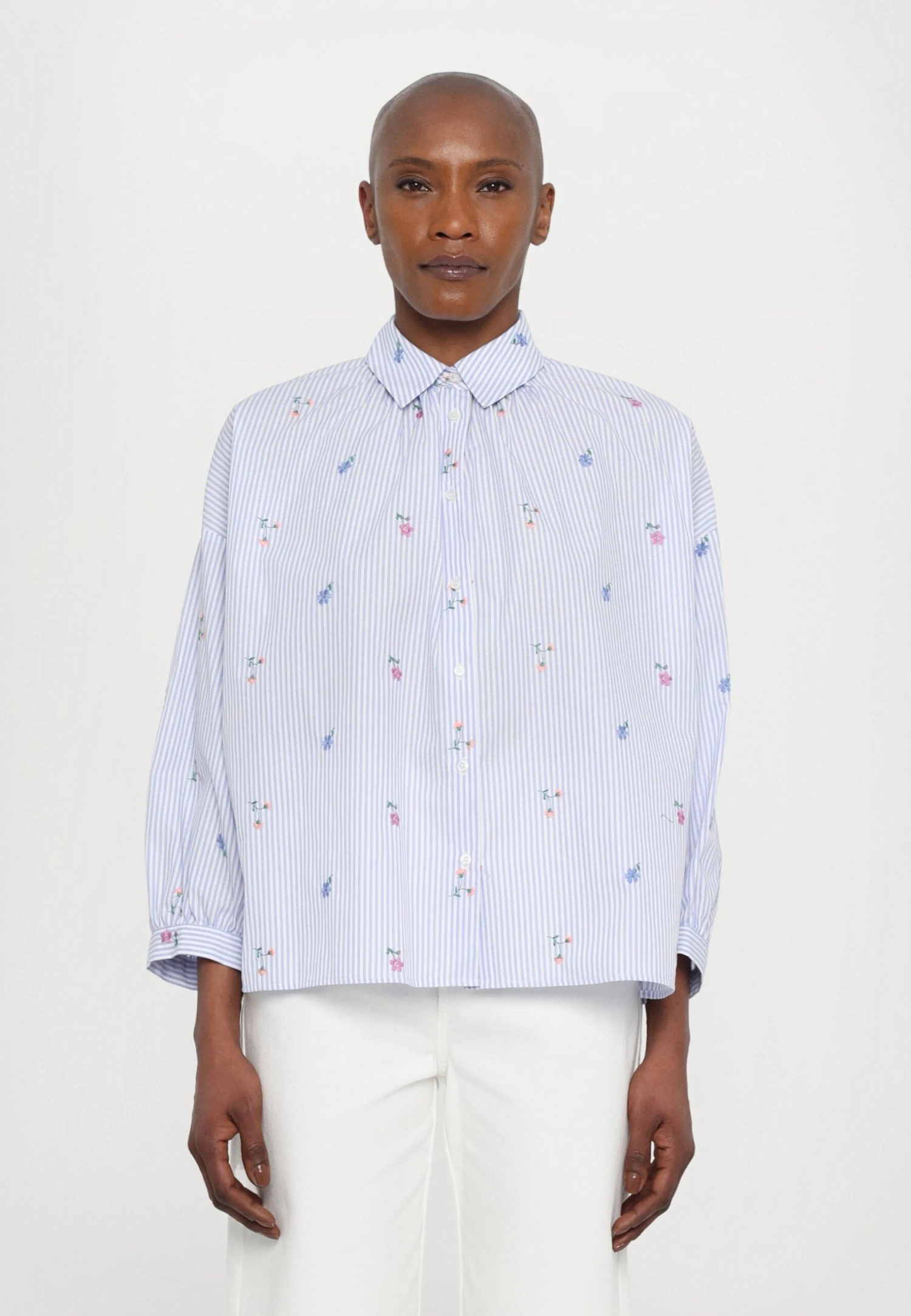GILLY - Button-down Blouse - Light Blue 1 GILLY - Button-down Blouse - Light Blue