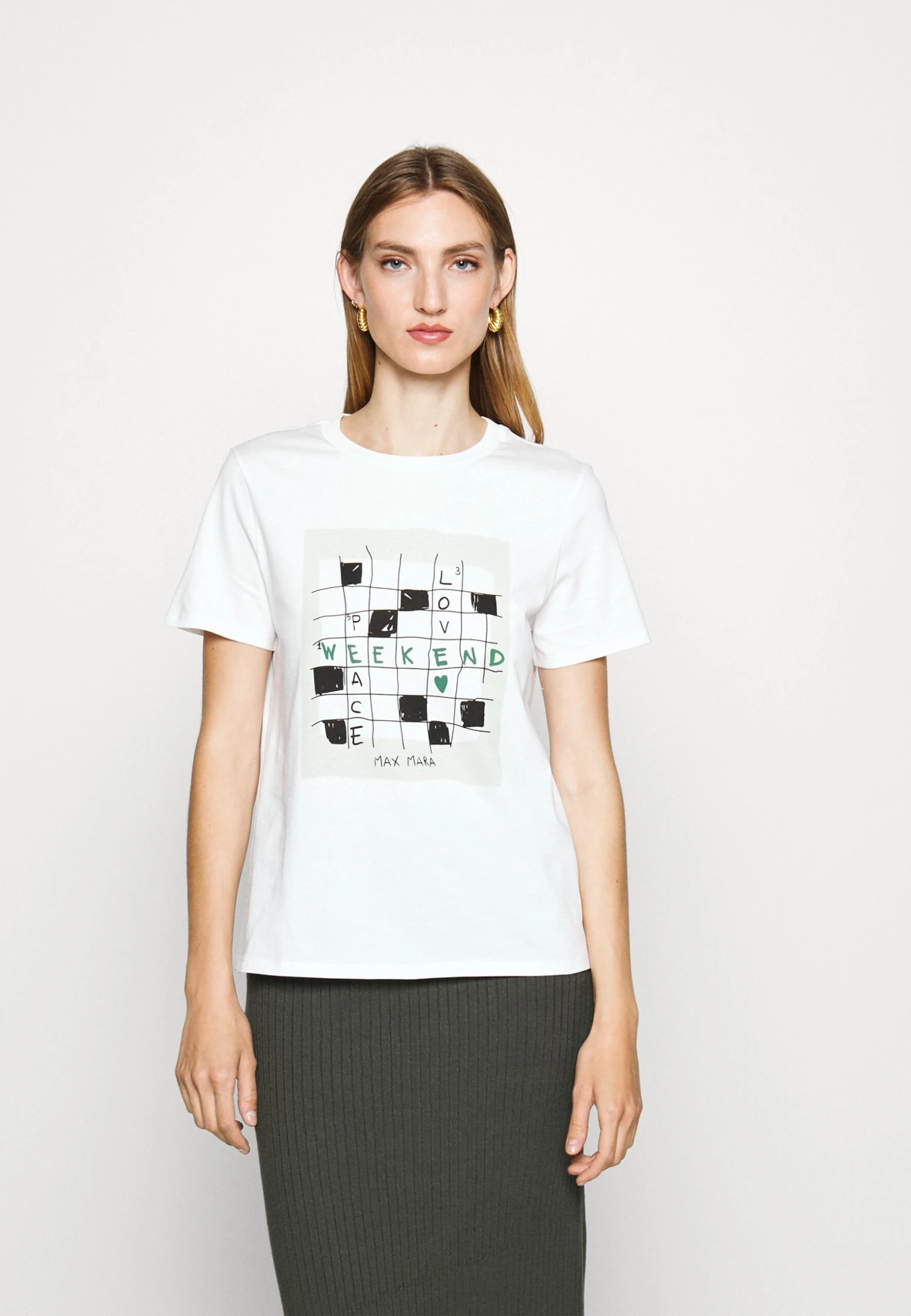 Sante - Print T-Shirt - Bianco 1 Sante - Print T-Shirt - Bianco