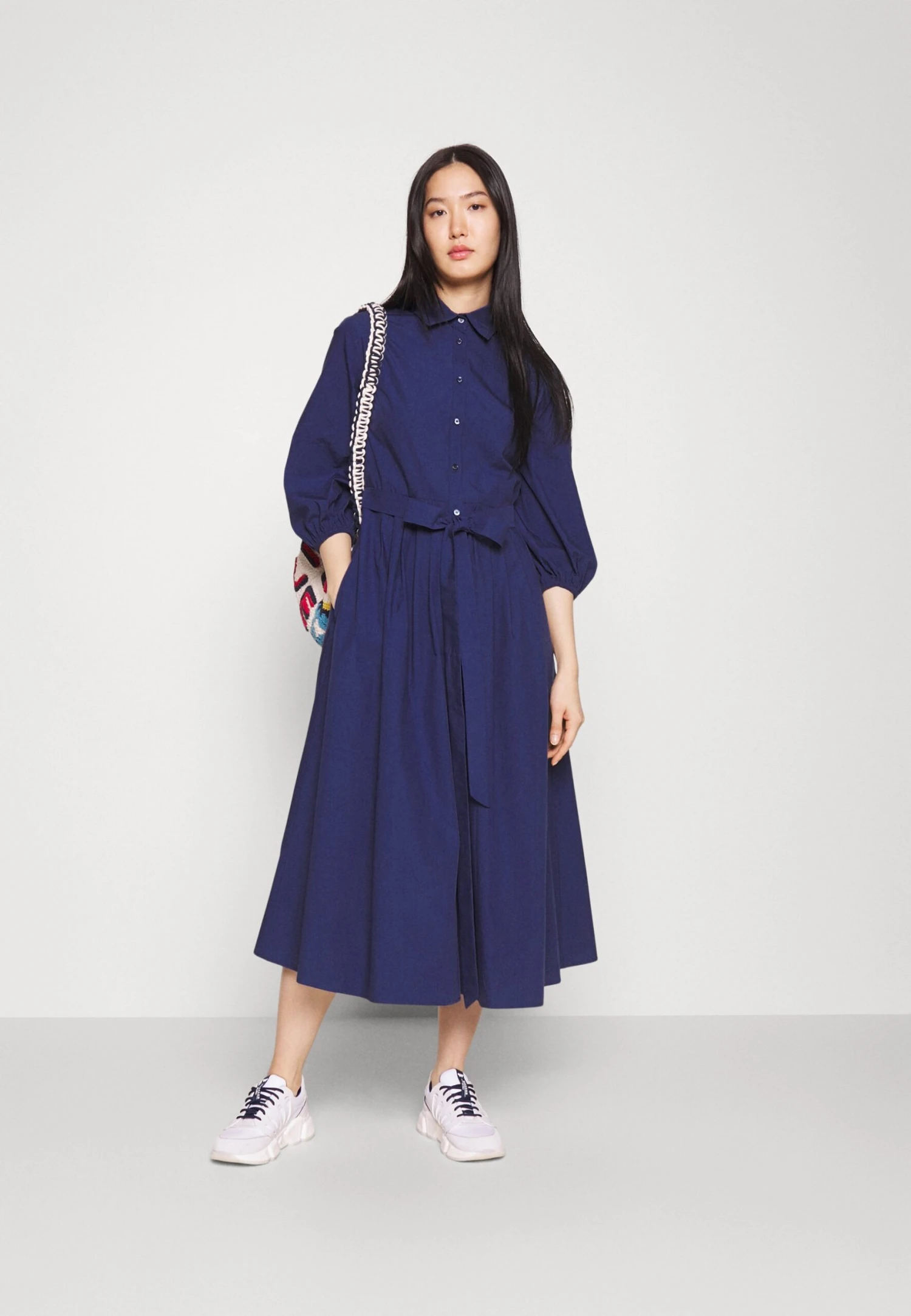 Abete - Shirt Dress - Blu Marino 2 Abete - Shirt Dress - Blu Marino - Image 2