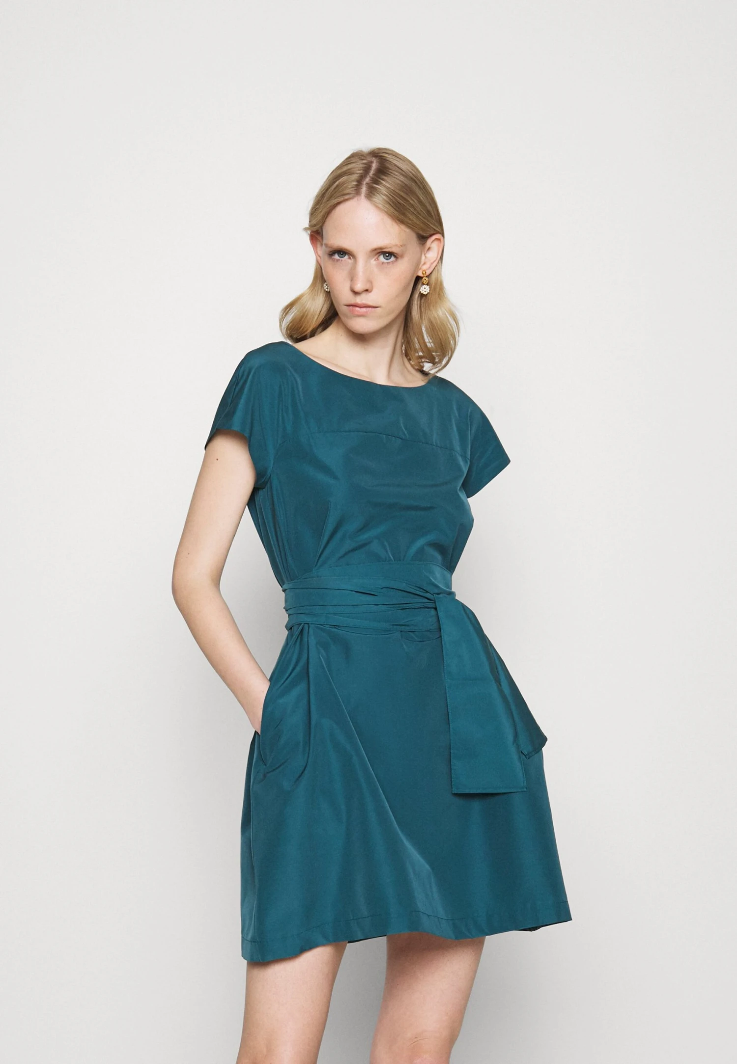 Tripoli - Day Dress - Petrolio 1 Tripoli - Day Dress - Petrolio