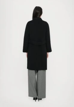ZENONE - Classic Coat - Nero -The LBD Shop d8703f971f8e493cadd754fbdbdff7df