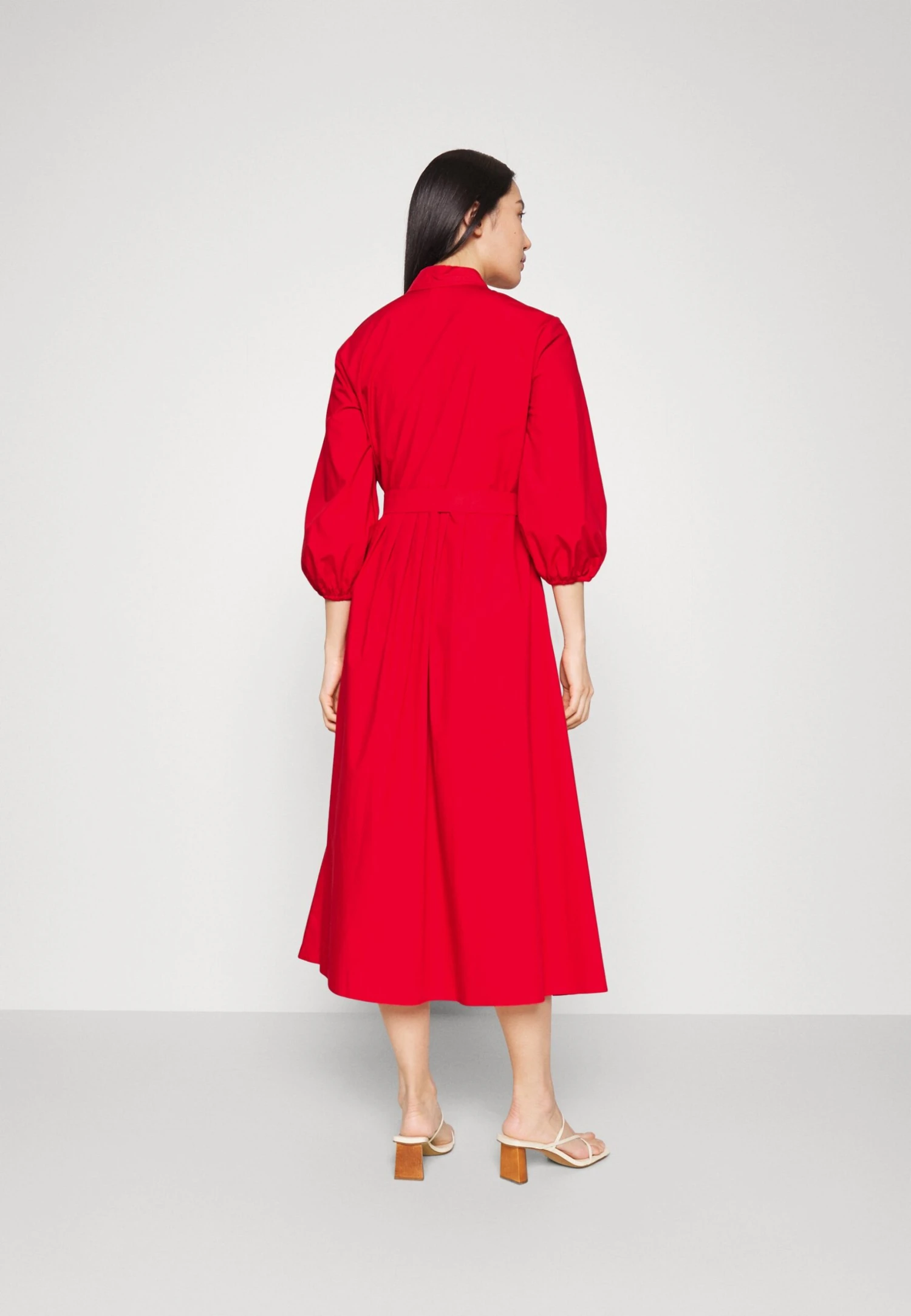 Abete - Shirt Dress - Rosso 3 Abete - Shirt Dress - Rosso - Image 3