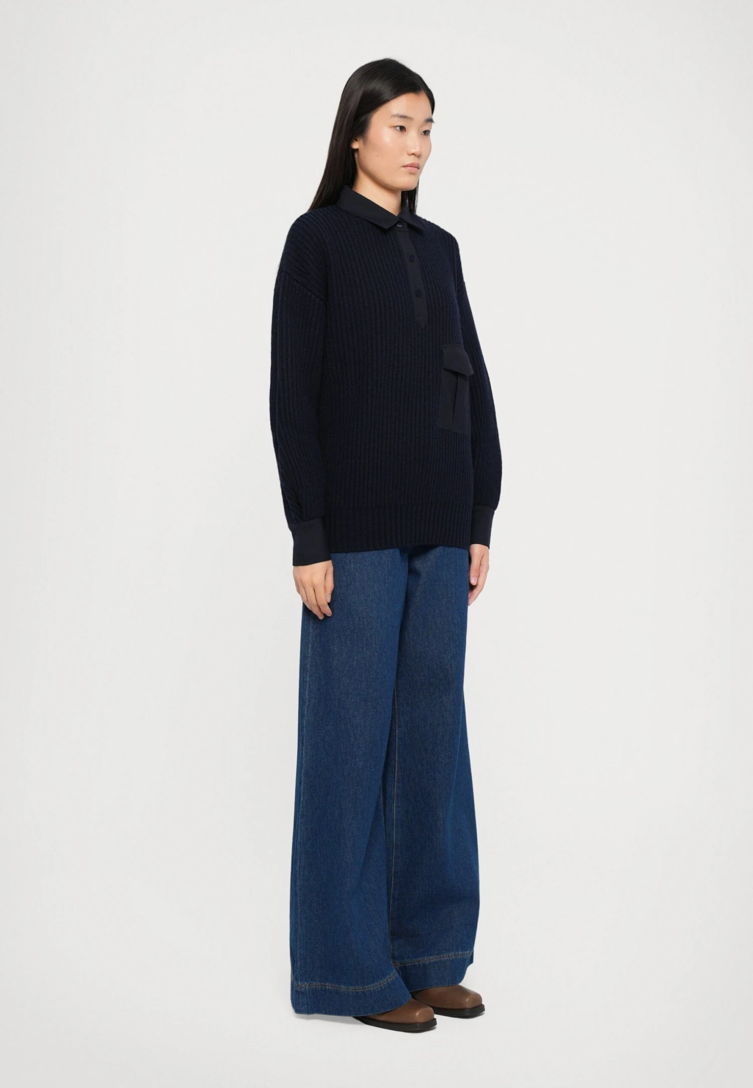 VANDA - Jumper - Blu Marino 4 VANDA - Jumper - Blu Marino - Image 4