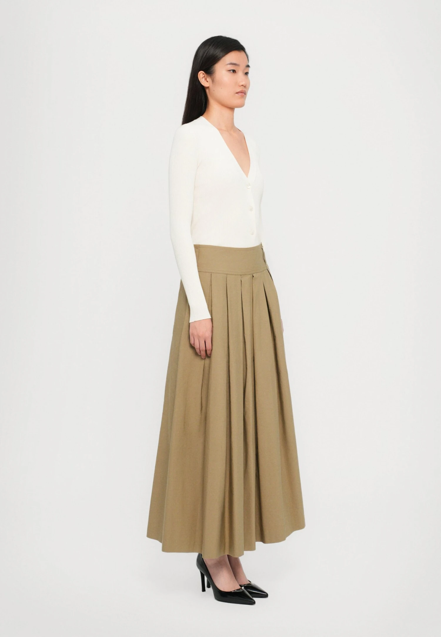 AGIATE - Pleated Skirt - Deserto 4 AGIATE - Pleated Skirt - Deserto - Image 4