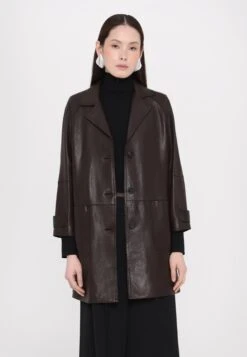 PETRA - Leather Jacket - Chocolate 11 PETRA - Leather Jacket - Chocolate -The LBD Shop ebd6435ba2d846ebb66883bf4302fc98