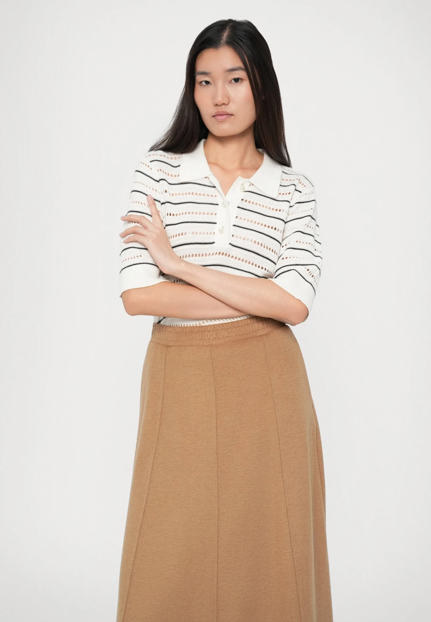 CIRCEO - A-line Skirt - Cammello 5 CIRCEO - A-line Skirt - Cammello - Image 5