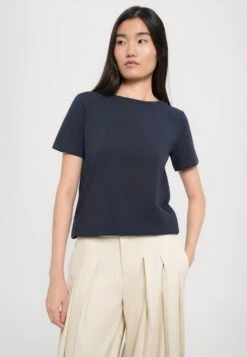 Basic T-shirt - Blu -The LBD Shop f8d5e610e9e444ad86556d5c8e078fa1