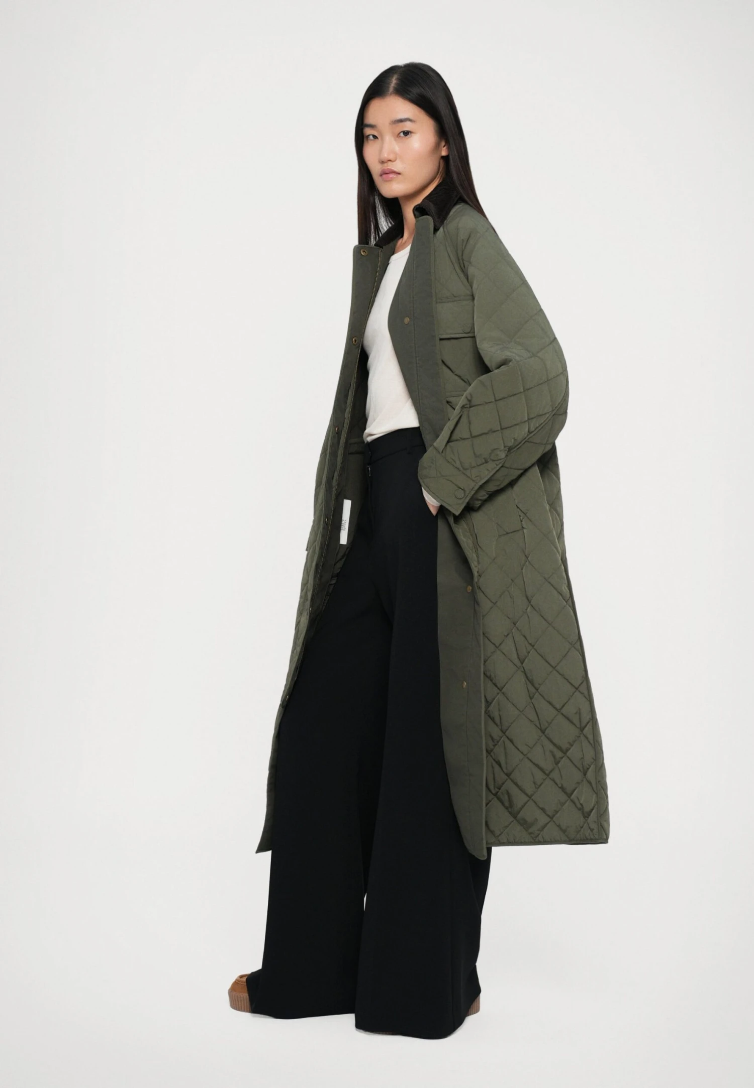 COCCOLE - Winter Coat - Verde Kaki 5 COCCOLE - Winter Coat - Verde Kaki - Image 5