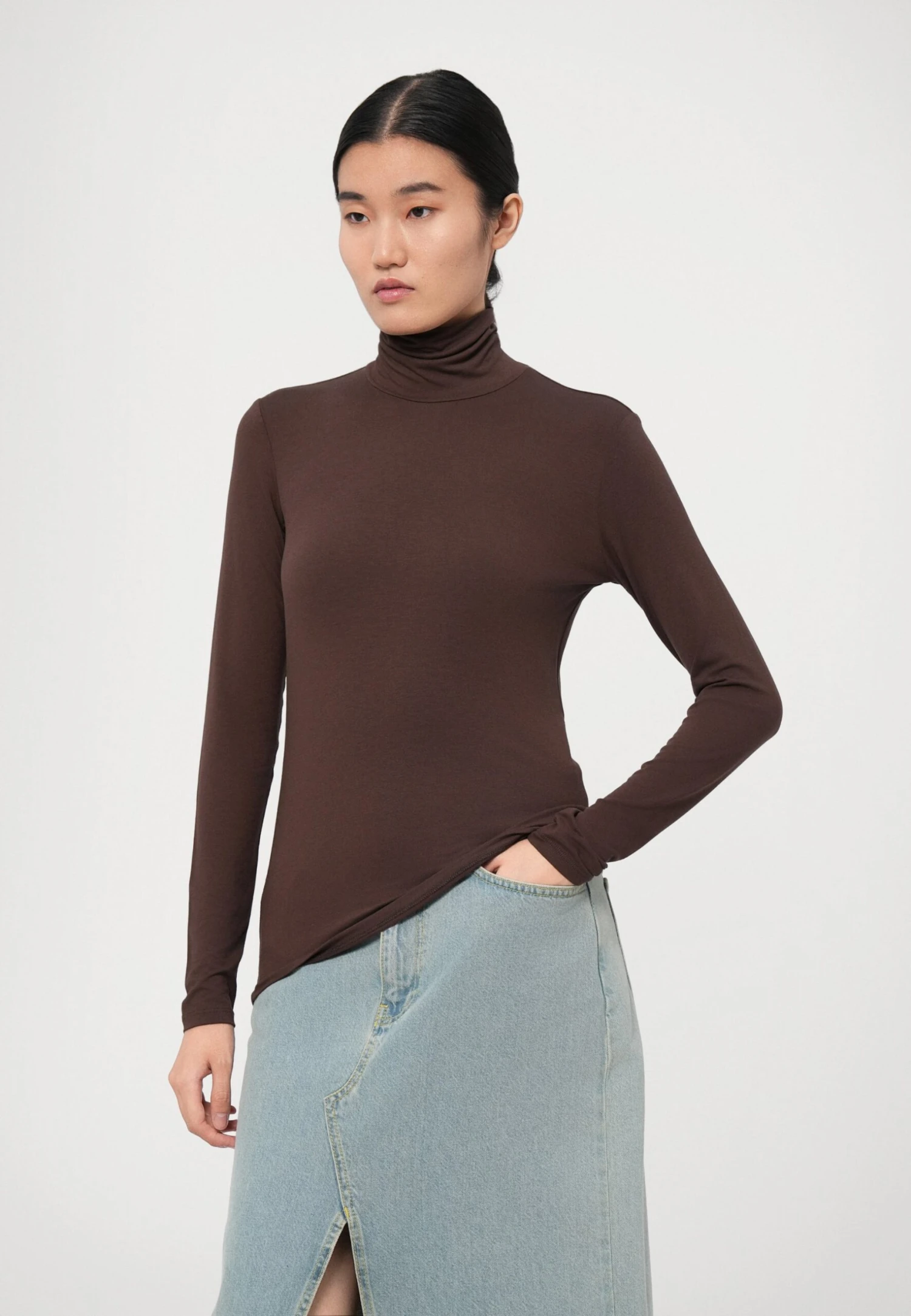 Long Sleeved Top - Cioccolato 5 Long Sleeved Top - Cioccolato - Image 5